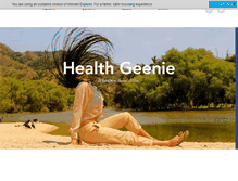 Tablet Screenshot of healthgeenie.com